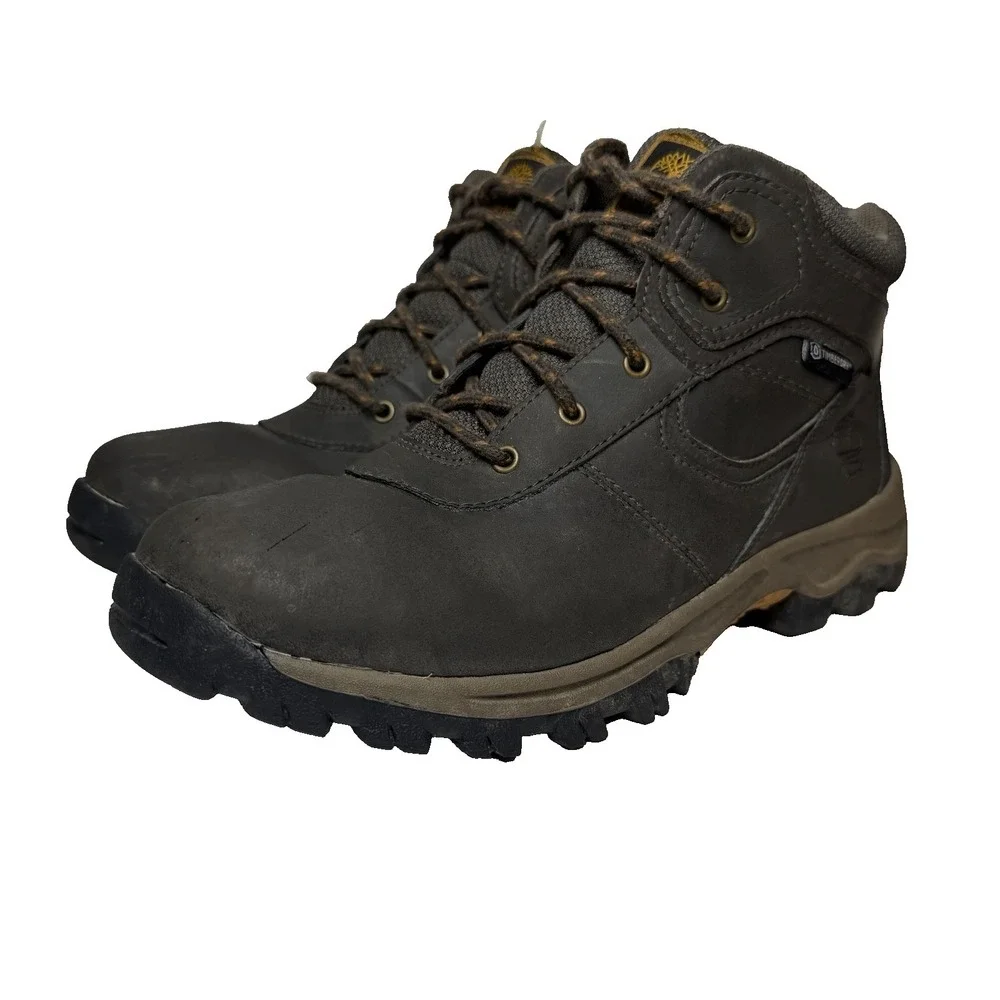 Timberland Timberdry Waterproof Boots Boys Size 6 Brown Leather Lace Up Ankle